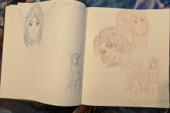 Cyrion, Ataxia And Taelin - Concept sketches