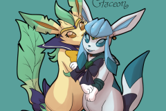 Sailor Leafeon and Glaceon